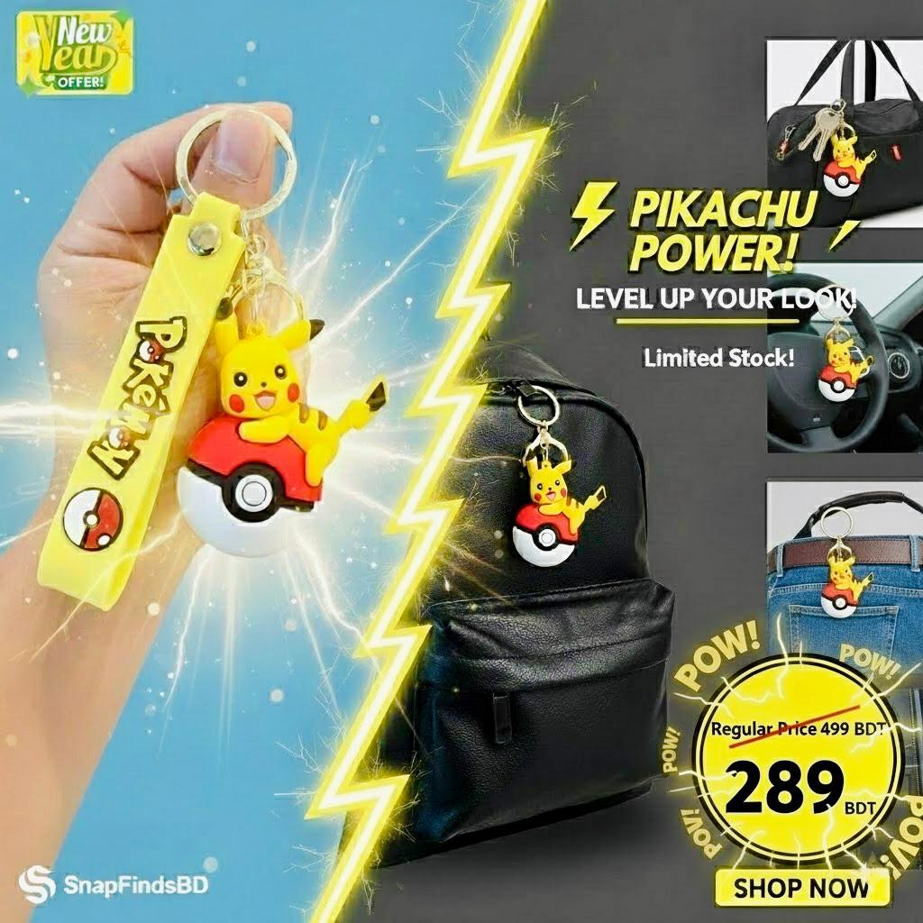 PokéPop™ Cartoon Keychain - Image 4